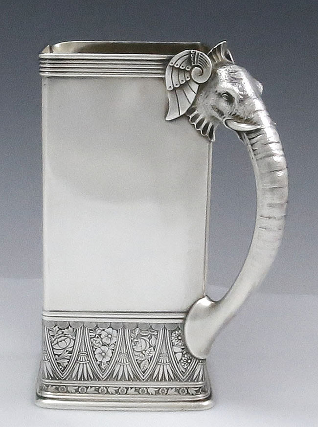 Gorham elephant handle sterling pitcher